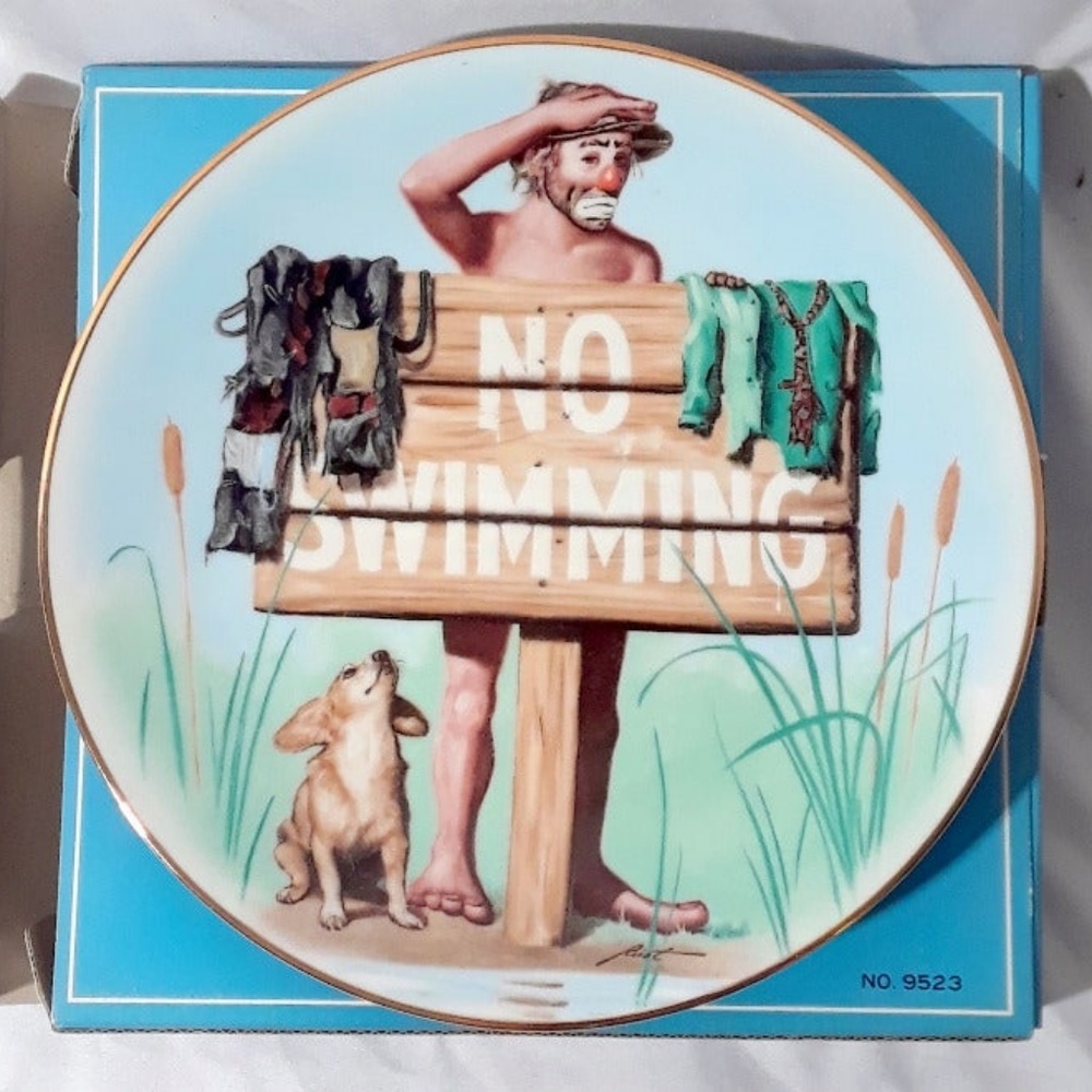 Emmett Kelly Jr "Summer" Limited Collectible Plate